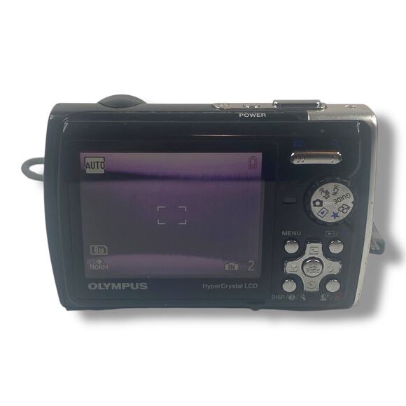 Olympus Stylus 850 SW 8.0MP Digital Camera - Black For Parts Lens Issue - Picture 2 of 4